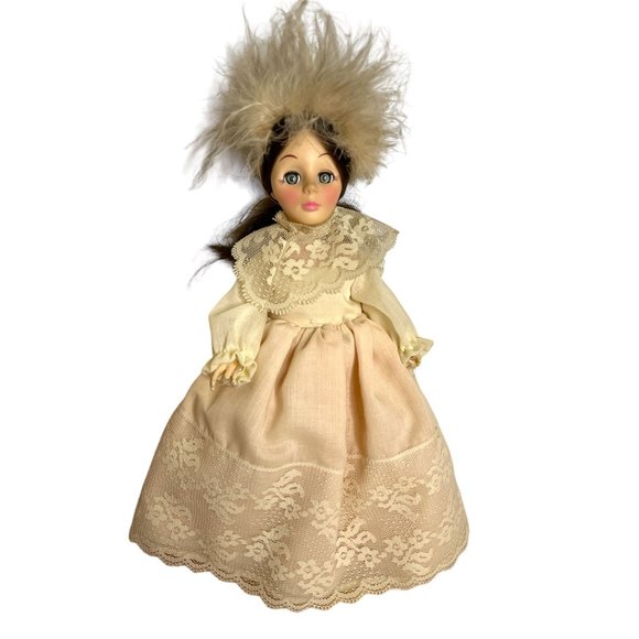 Vintage 1979 Effanbee Vinyl Plastic 11" Doll Brunette with Sleepy Eyes Brown - Picture 1 of 9